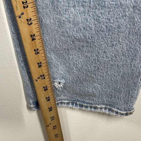 Abercrombie & Fitch Women's Jeans Size 33/16R 90s Straight High Rise Acid Wash - Picture 6 of 10